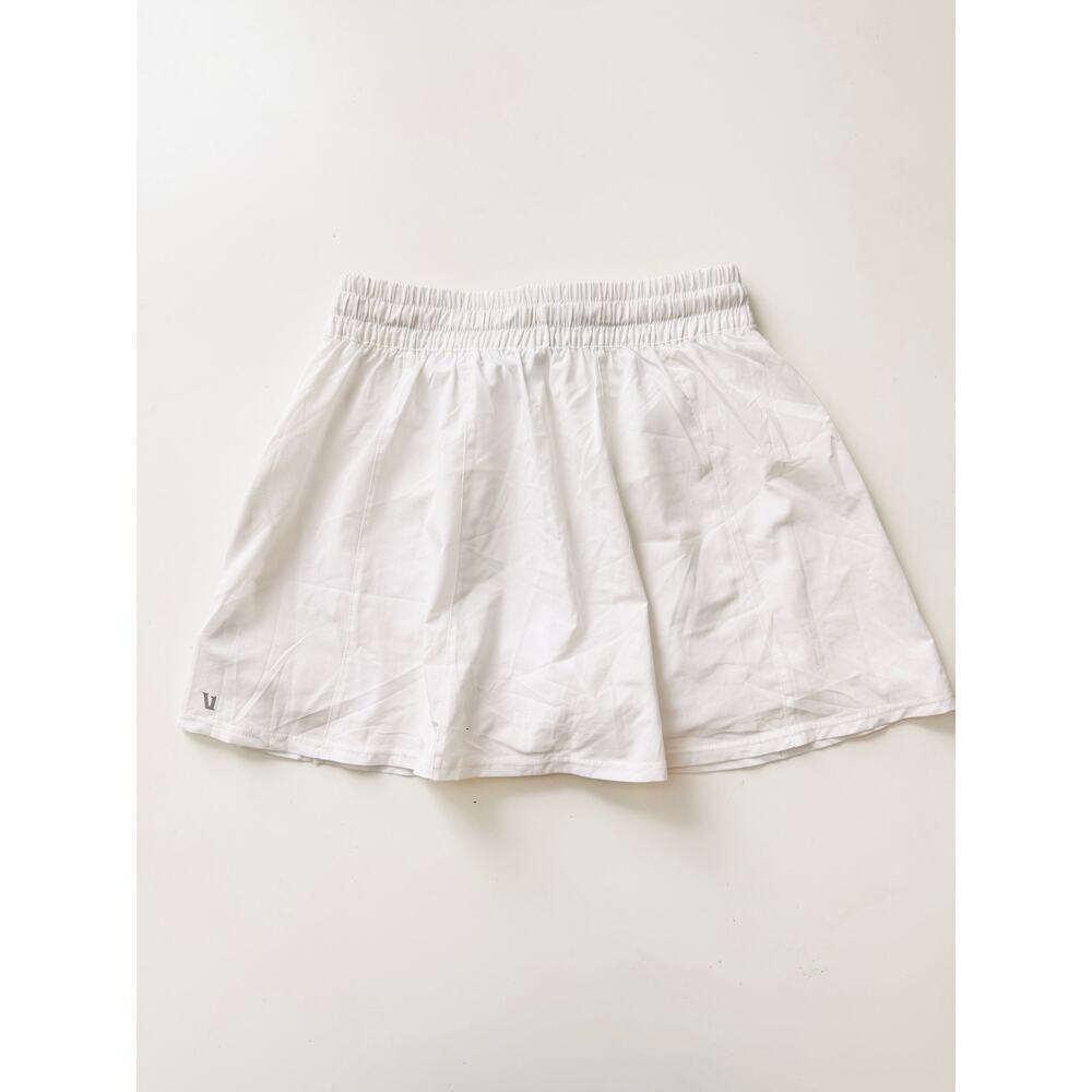 Vuori white high rise clementine pleated skirt - size small - Picture 3 of 7